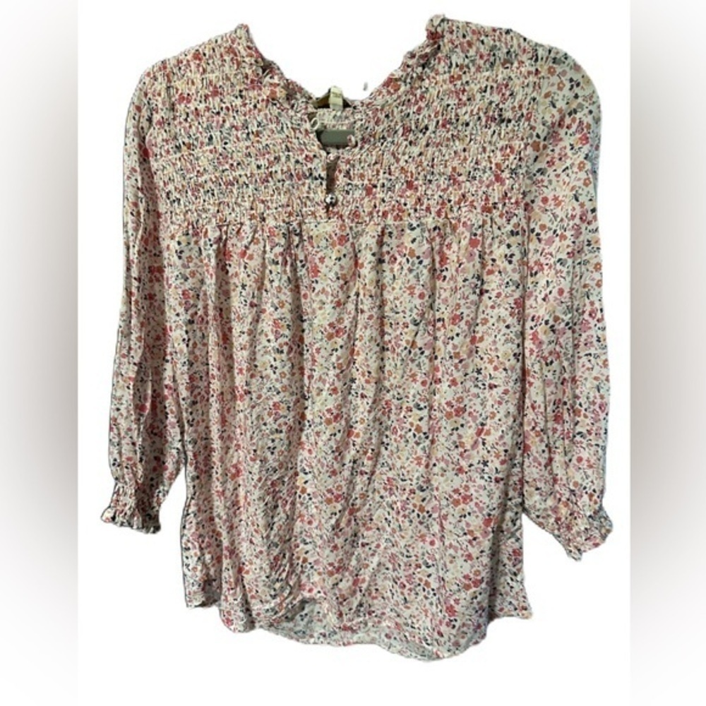 Cynthia rowley smocked blouse. Nwt. Medium
